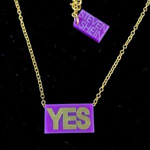 STEVEN SHEIN FUN ‘YES’ necklace!!